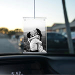 Hanging car picture frame, rearview mirror